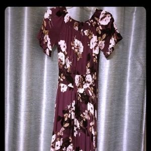 Floral bohemian button up dress xs and s jaase